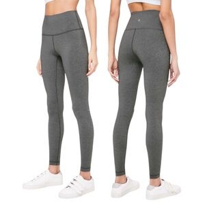 Lululemon Wunder Under High-Rise Tight Luxtreme 28" Heathered Black 10